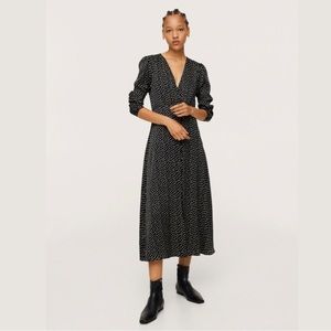 NWT Buttoned printed dress